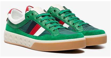 gucci green sneaker|Gucci sneakers green bottom.